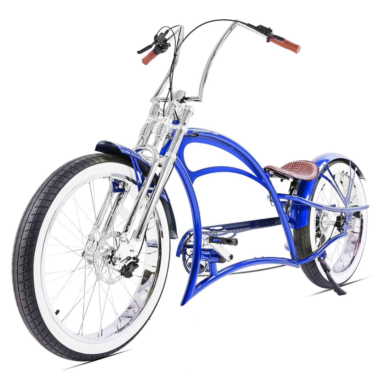 Scorpion GTS 7Speed Stretch Chopper Cruiser Bike - Chico USA, Inc.
