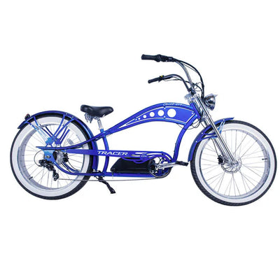 Tracer Bikes | Chico GT7 750W Stretch Cruiser E-Bike – Fat Tires, 80 Mile Range, Retro Chopper Style |  Chico USA, Inc. 