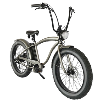 Tracer Loiter 26" Electric Cruiser Bike, 48V 800W, 7-Speed, Multiple Colors - Chico USA, Inc.