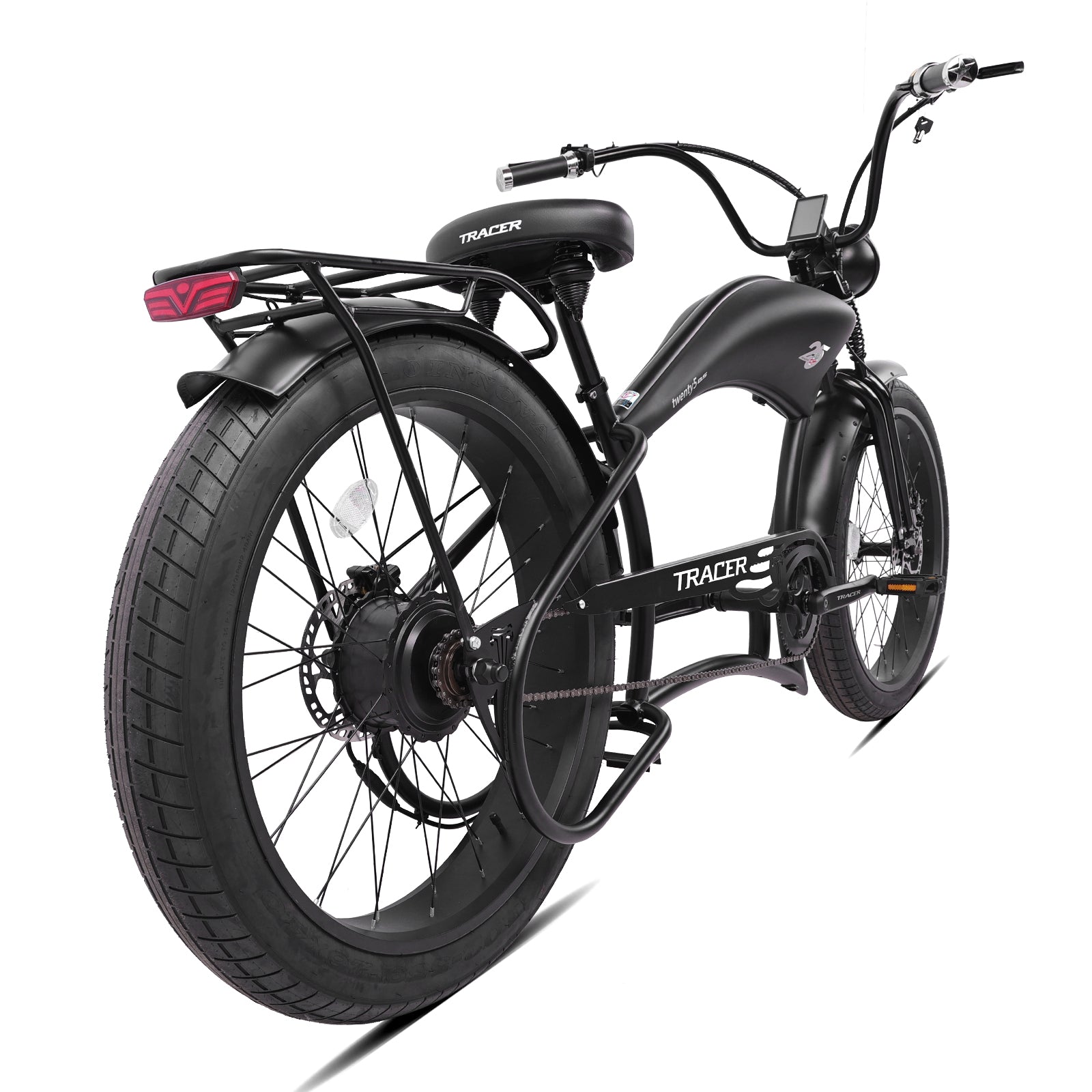 Tracer Twenty5 800W Electric Chopper Bike | Motorcycle Tank Style