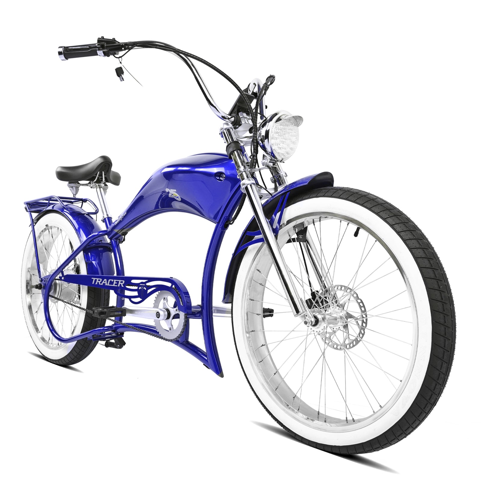Tracer Twenty5 800w Stretch Cruiser Electric Bicycle - Chico USA, Inc.
