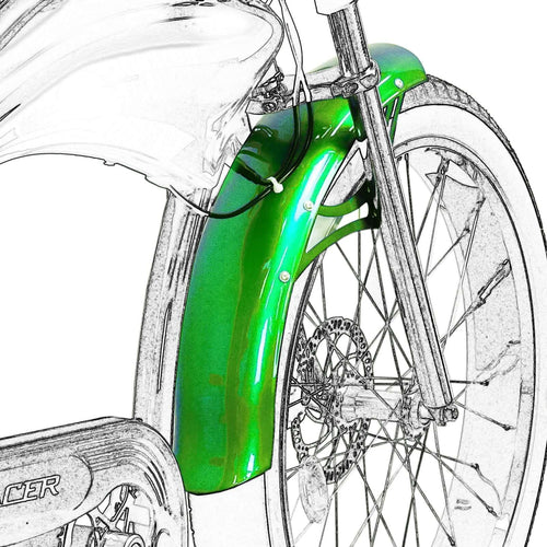 Tracer Bikes | Tracer Fender For Boston GT7 Durable 100mm Aluminum Bike Fender for 26-Inch Wheels - Mud Protection |  Chico USA, Inc. 