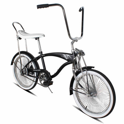 Tracer Hyena Classic Beach Lowrider Bike with 20" Wheels and Banana Seat, Single Speed - Chico USA, Inc.
#color_mattle-black