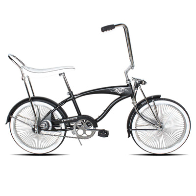 Tracer Hyena Classic Beach Lowrider Bike with 20" Wheels and Banana Seat, Single Speed - Chico USA, Inc.
#color_mattle-black