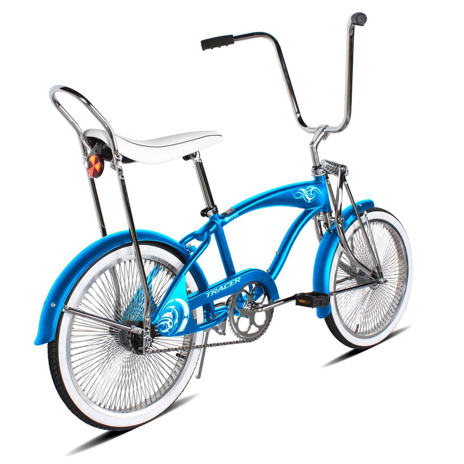 Tracer Hyena Classic Beach Lowrider Bike with 20" Wheels and Banana Seat, Single Speed - Chico USA, Inc.
#color_bule
