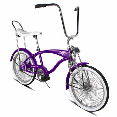 Tracer Bikes | Tracer Hyena Classic Beach Lowrider Bike with 20" Wheels and Banana Seat, Single Speed |  Chico USA, Inc. 