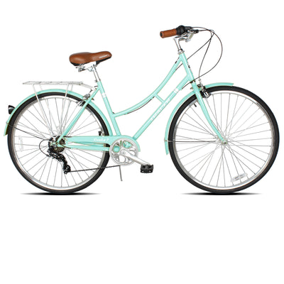 Tracer Osaka 700C 7 Speed Hybrid City Bike with Moon-Type Handlebar for Women - Chico USA, Inc.