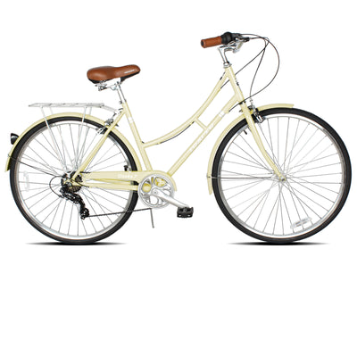 Tracer Osaka 700C 7 Speed Hybrid City Bike with Moon-Type Handlebar for Women - Chico USA, Inc.