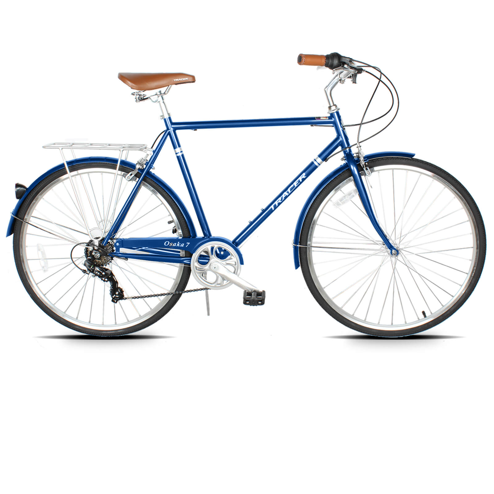 Tracer Osaka 700C 7 Speed 58cm Hybrid City Bikes for Men