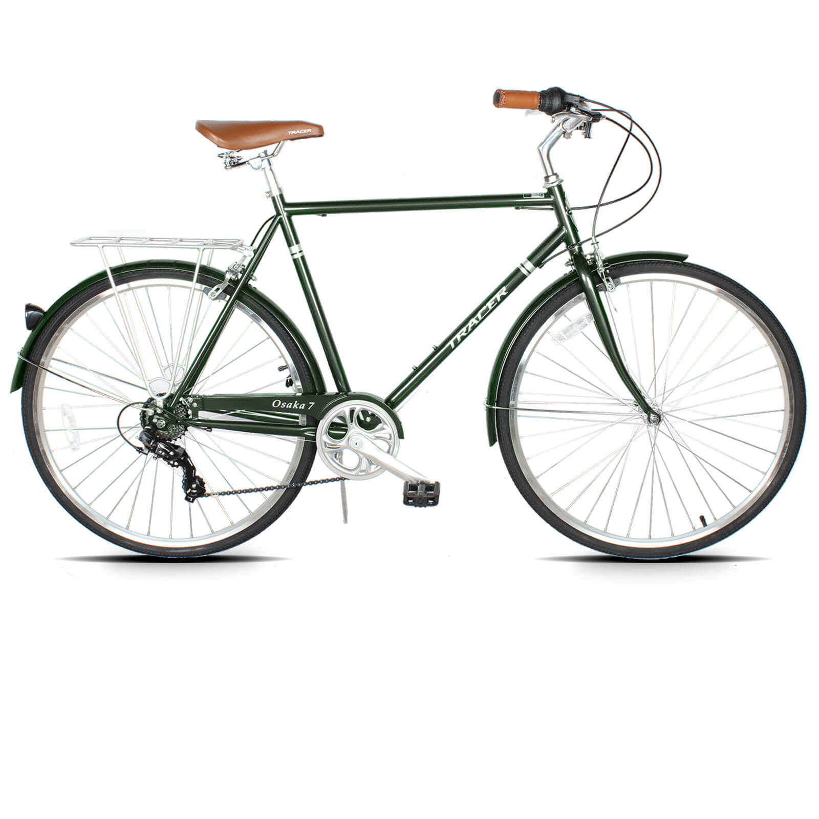 Tracer Osaka 700C 7 Speed Hybrid City Bike with Moon-Type Handlebar for Men - Chico USA, Inc.