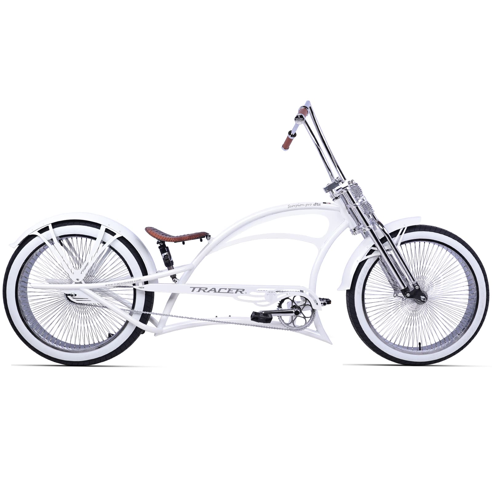 Tracer Scorpion Pro DTS  26" Chopper-Style Stretch Cruiser Bike - Chico USA, Inc.