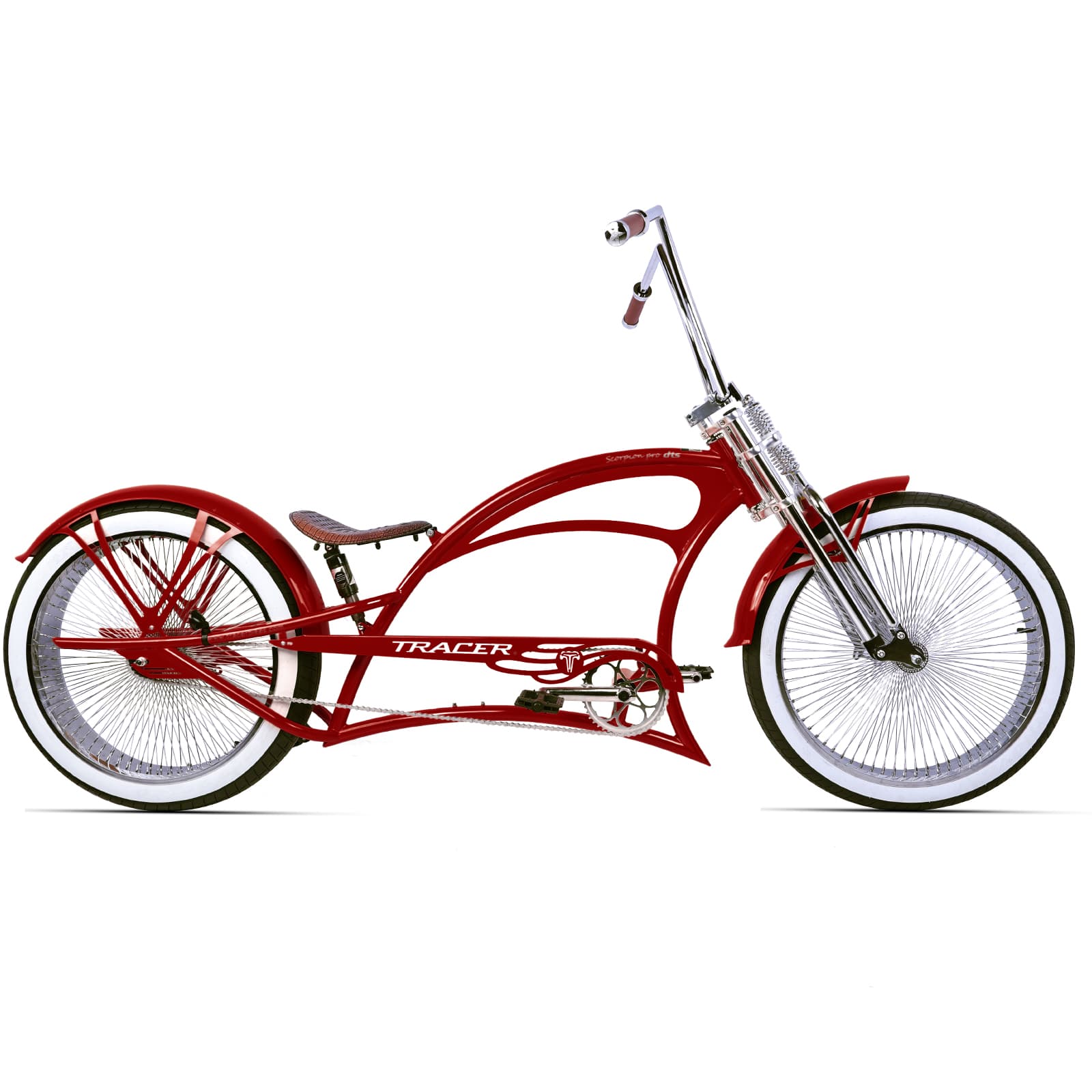 Tracer Scorpion Pro DTS Stretch Cruiser Bicycle - Chico Bikes