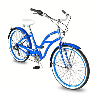 Tracer TAHA 26" Women's Beach Cruiser Bike with Shimano 7-Speed and Alloy Rims