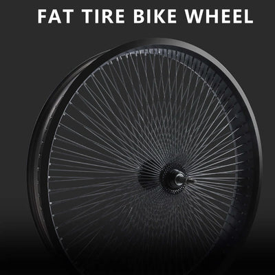 Tracer Bikes | Tracer WH-TR7526140D7 26" Fat Tire Wheelset, 7-Speed, Disc Brake, Black and Polish |  Chico USA, Inc. 