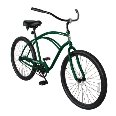 Tracer Bikes | Tracer ACE 26" Beach Cruiser Bike for Men, Single Speed, Hi-ten Steel Frame, Black, 26" Tires |  Chico USA, Inc. 