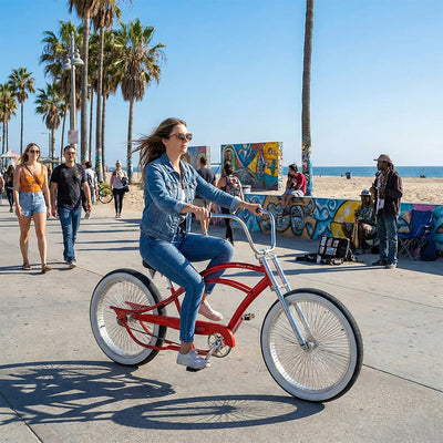 Tracer Beacon Pro 26" Stretch Cruiser Bike, Hi-ten Steel Frame, Single Speed - Chico USA, Inc.