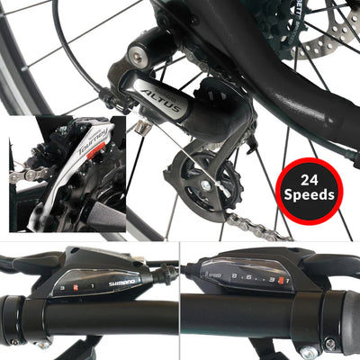 Tracer Bikes | Tracer Bravery DX 700C Hybrid Bike, Aluminum Frame, Shimano 24-Speed, Disc Brakes, Multiple Colors |  Chico USA, Inc. 