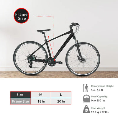Tracer Bikes | Tracer Bravery DX 700C Hybrid Bike, Aluminum Frame, Shimano 24-Speed, Disc Brakes, Multiple Colors |  Chico USA, Inc. 