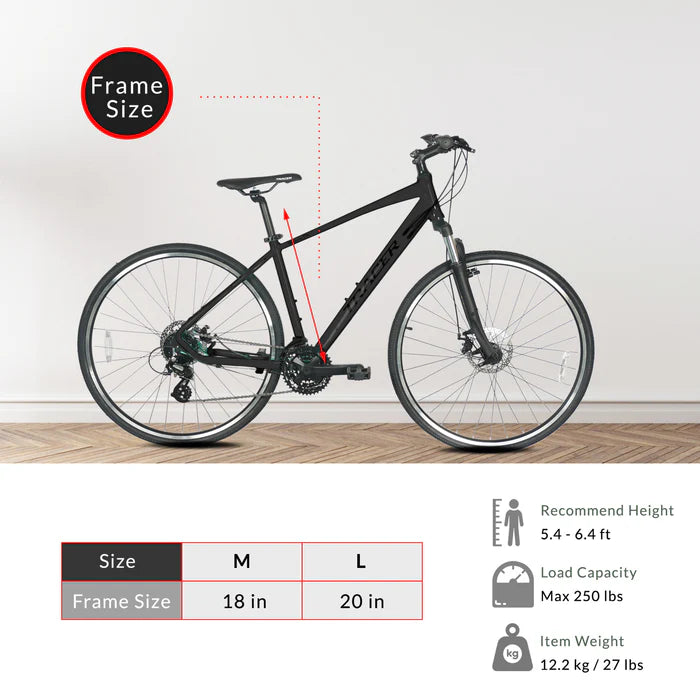 Tracer Bikes | Tracer Bravery DX 700C Hybrid Bike, Aluminum Frame, Shimano 24-Speed, Disc Brakes, Multiple Colors |  Chico USA, Inc. 