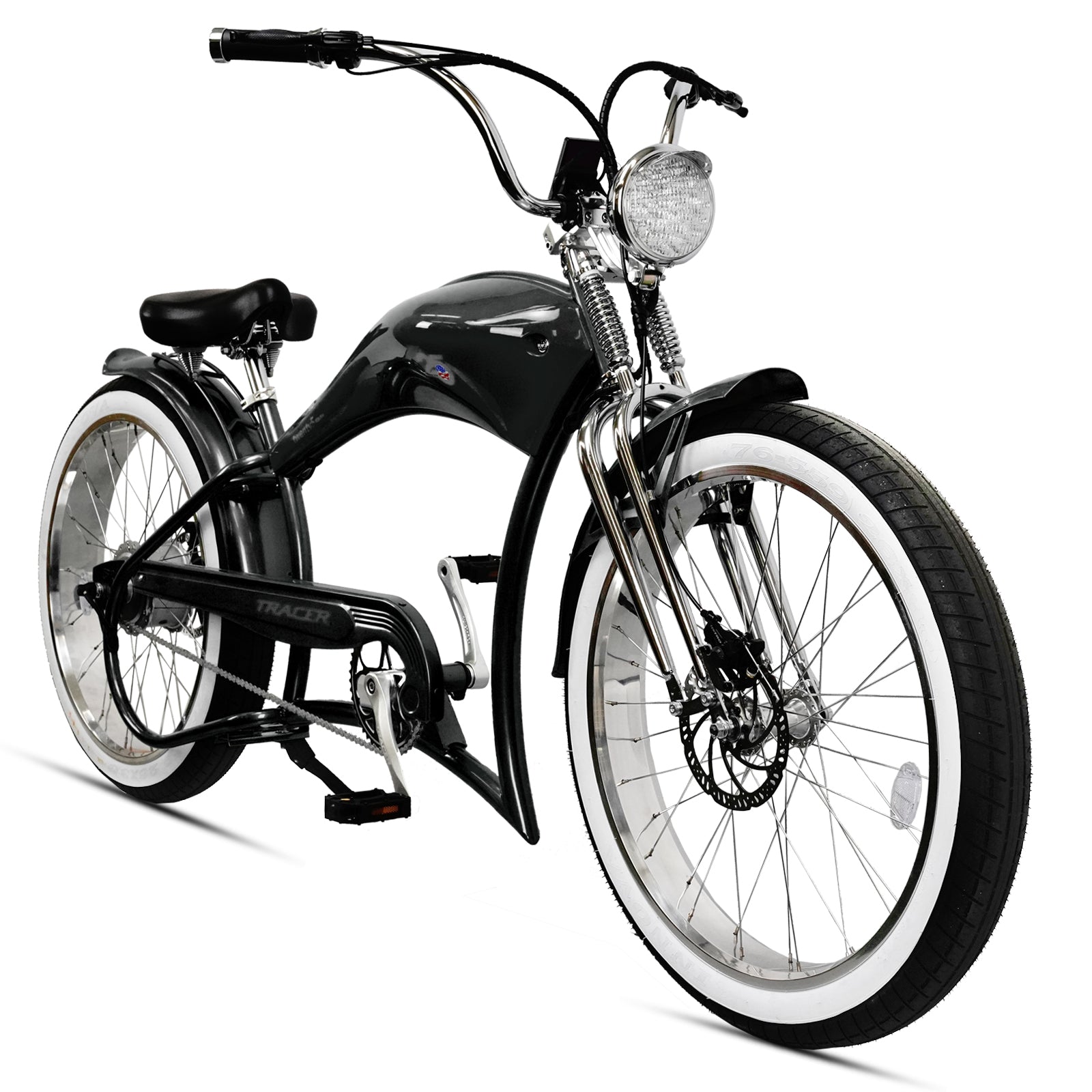Tracer Twenty5 DS 500W Chopper Cruiser E-Bike - Chico USA, Inc.