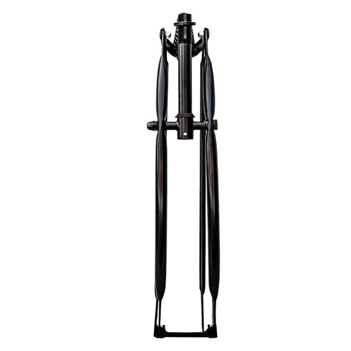 Tracer Bikes | Tracer FK-SP26161102 26" Lowrider Classic Spring Fork, Chrome/Black, 25.4mm Steerer, Regular Bend |  Chico USA, Inc. 