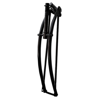 Tracer Bikes | Tracer FK-SP26161102 26" Lowrider Classic Spring Fork, Chrome/Black, 25.4mm Steerer, Regular Bend |  Chico USA, Inc. 