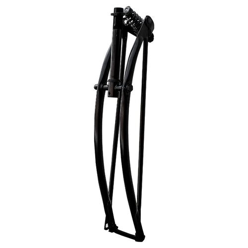 Tracer Bikes | Tracer FK-SP26161102 26" Lowrider Classic Spring Fork, Chrome/Black, 25.4mm Steerer, Regular Bend |  Chico USA, Inc. 