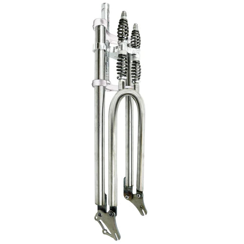 Tracer Bikes | Tracer FK-GTS640305145D8 Over and Under Dual Spring Adjustable Classical Fork for Disc Brake, 26''-29'' Fat Tires, 1-1/8" Steerer |  Chico USA, Inc. 