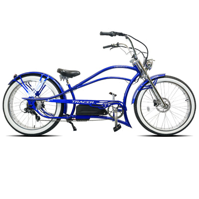 Tracer Bikes | Legend GT7 1000W Electric Cruiser Bike – 1000W Motor, Fat Tires, 80 Miles Range, Chopper Style |  Chico USA, Inc. 