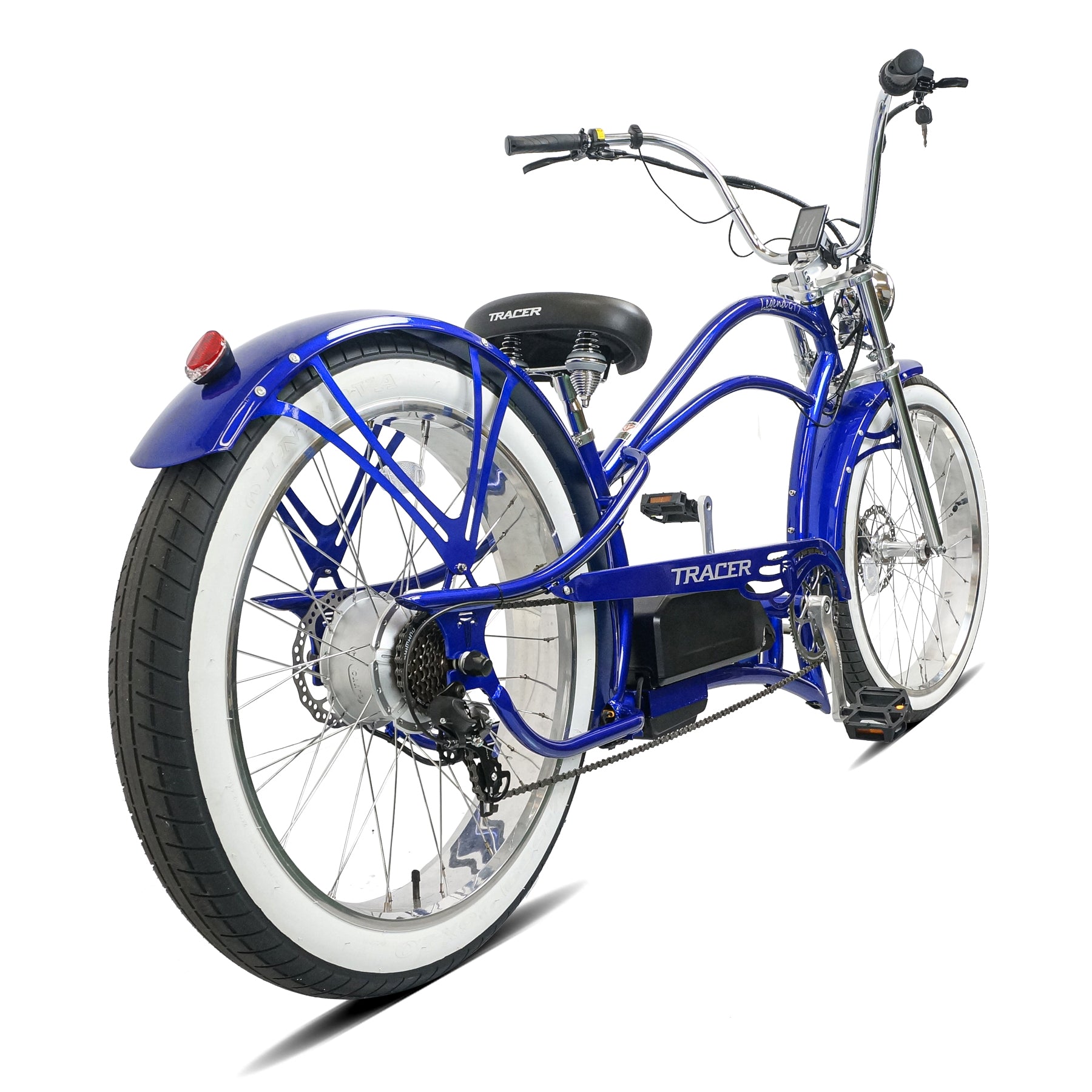Tracer Bikes Legend GT7 1000W Electric Stretch Cruiser Bike – 80