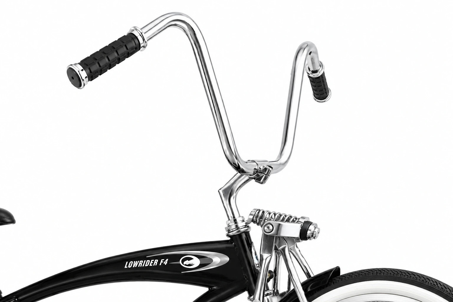lowrider handlebars bicycle Tracer Master 2.0 GS 20" Chrome Coaster Cruiser Bike Classic Style and the sissy bar completes the look of a classic lowrider Micargi Bikes Lowrider Bike F4