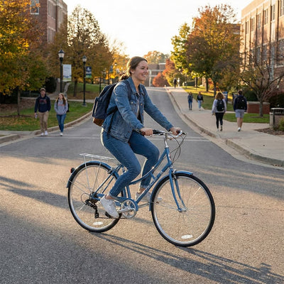 Tracer Osaka 700C 7 Speed Hybrid City Bike with Moon-Type Handlebar for Women - Chico USA, Inc.
