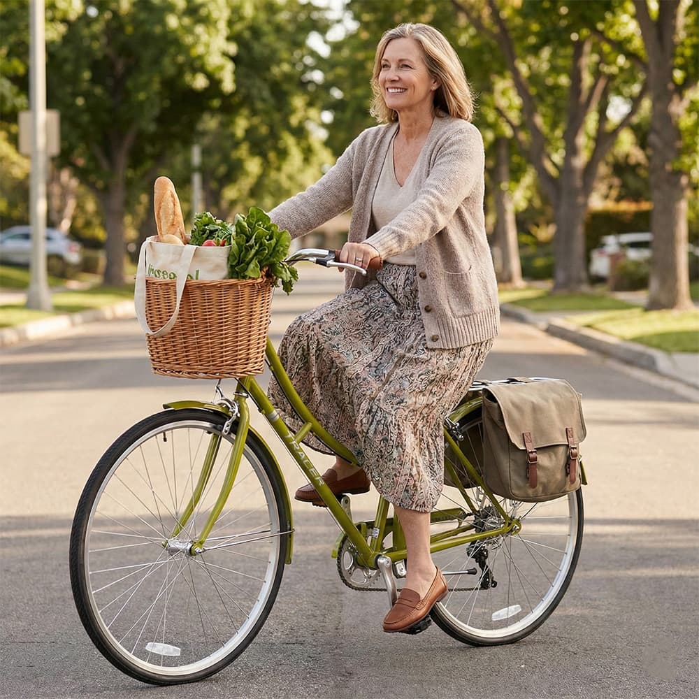 Tracer Osaka 700C 7 Speed Hybrid City Bike for Women