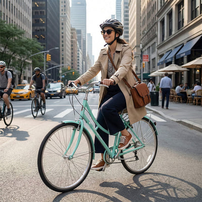Tracer Osaka 700C 7 Speed Hybrid City Bike with Moon-Type Handlebar for Women - Chico USA, Inc.
