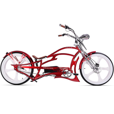 Tracer Raptor Pro DS 800W Chopper Style Stretch Cruiser Bike - Chico USA, Inc.