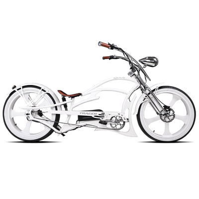 chopper lowrider bicycle for sale Tracer Bikes Raptor Pro DS 800WRaptor Pro GTS 800W Stretch E-Bike Matte Black