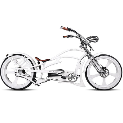 Tracer Raptor Pro DS 800W Chopper Style Stretch Cruiser Bike - Chico USA, Inc.