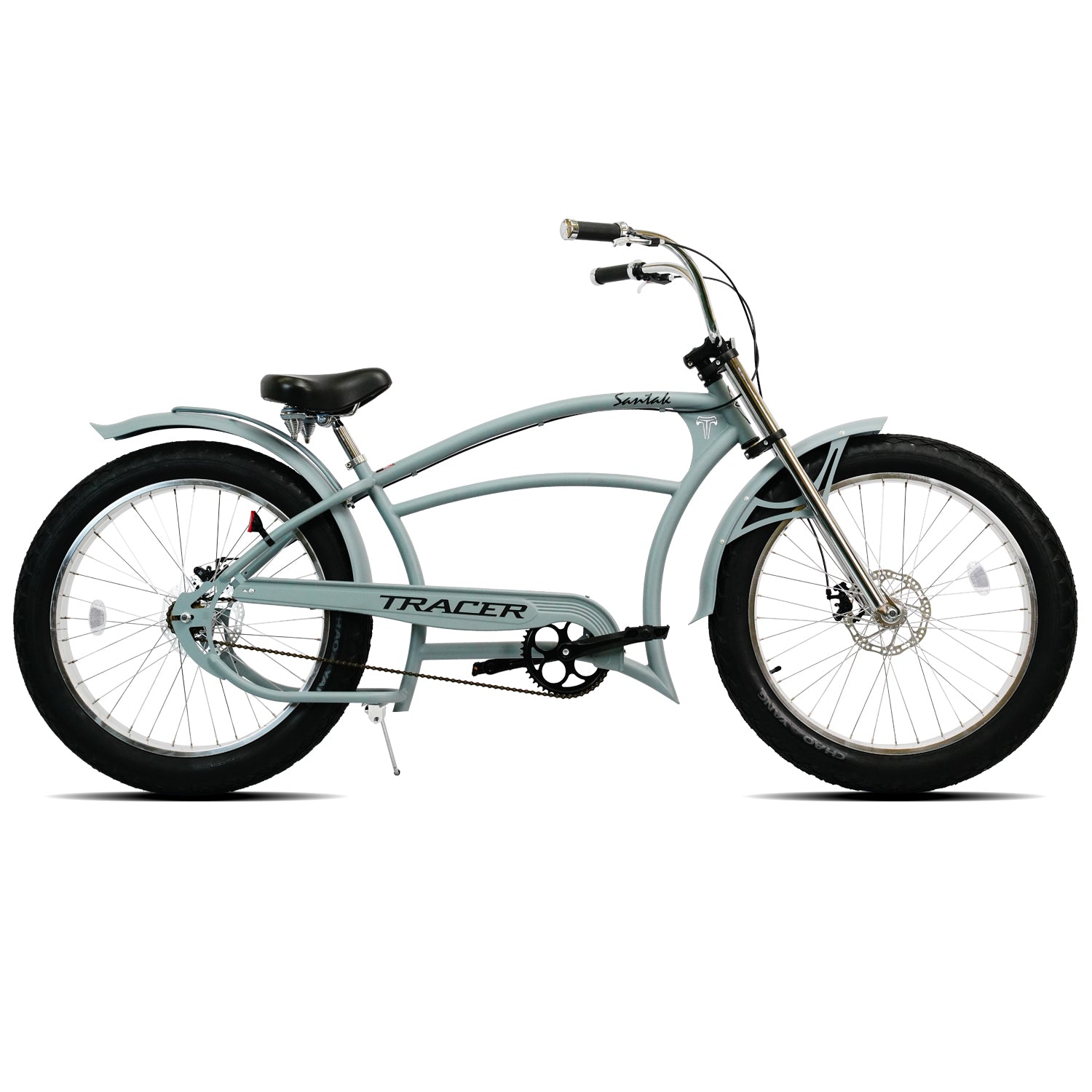 Tracer Santak GT 26" Chopper Stretch Cruiser Fat Tire Bike, Single Speed - Chico USA, Inc.