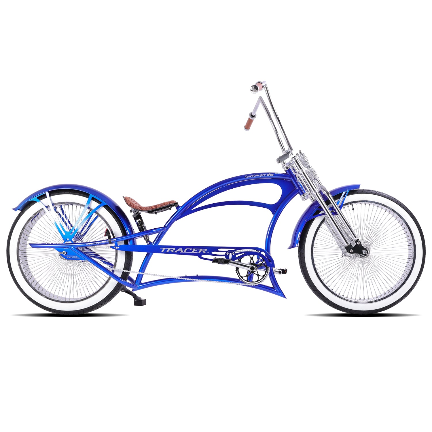 Tracer Scorpion Pro DTS  26" Chopper-Style Stretch Cruiser Bike - Chico USA, Inc.