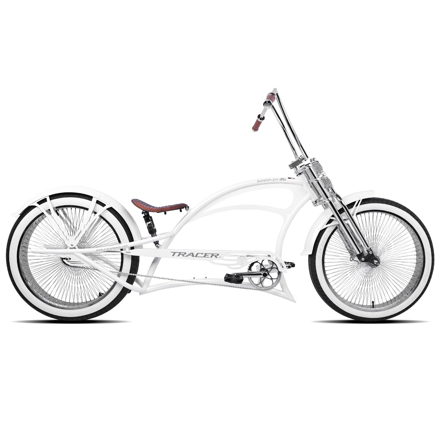 Tracer Scorpion Pro DTS  26" Chopper-Style Stretch Cruiser Bike - Chico USA, Inc.