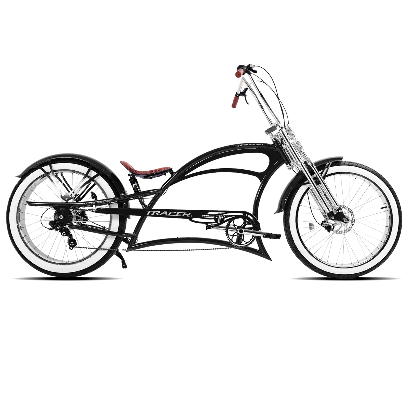 Scorpion GTS 7Speed Stretch Chopper Cruiser Bike - Chico USA, Inc.