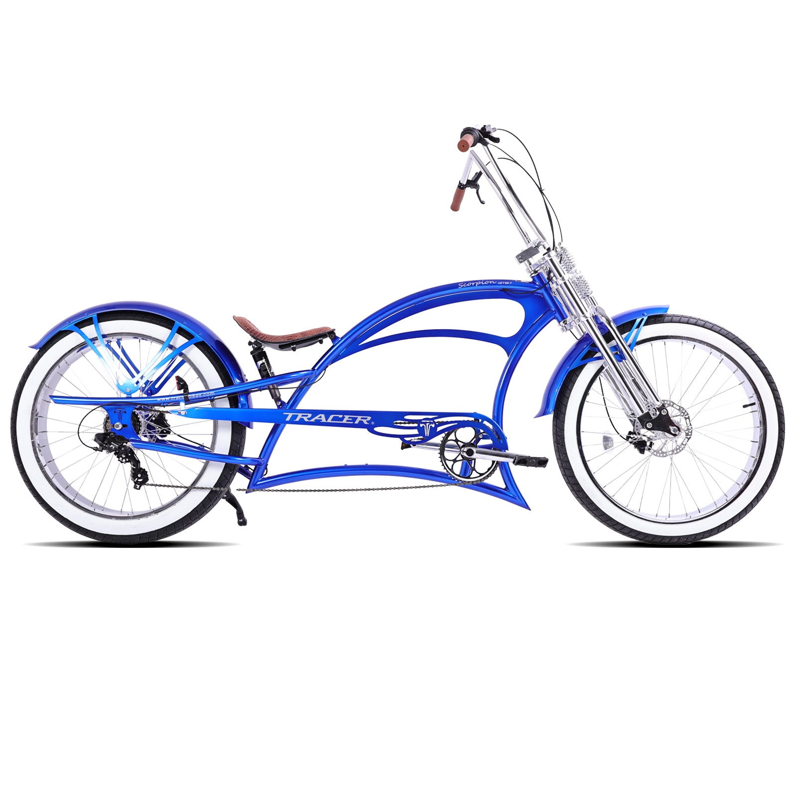 Scorpion GTS 7 Speed Stretch Chopper Cruiser Bike – Chico USA, Inc.