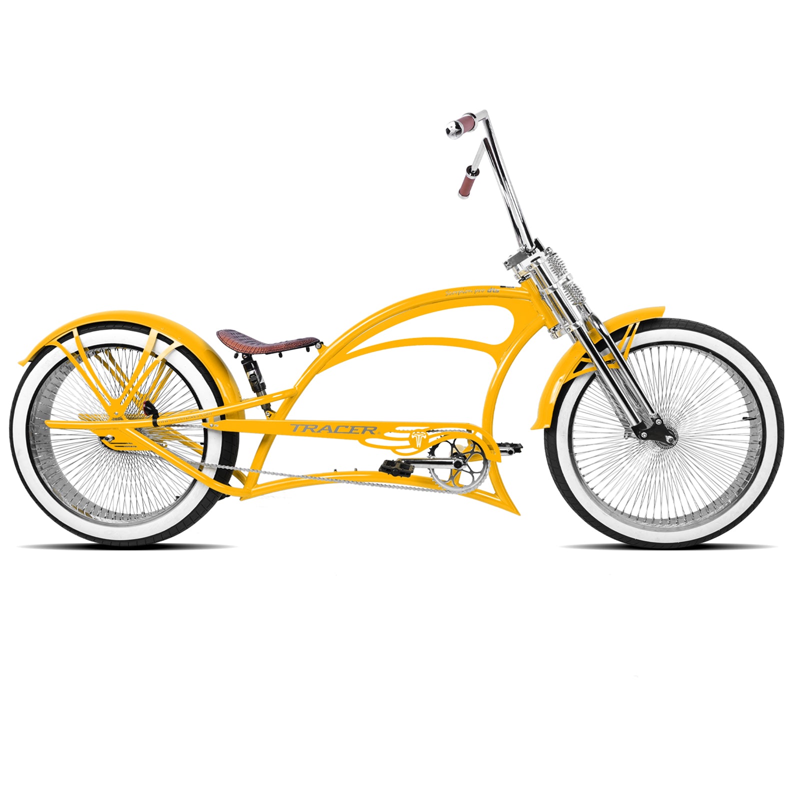 Tracer Scorpion Pro DTS  26" Chopper-Style Stretch Cruiser Bike - Chico USA, Inc.
