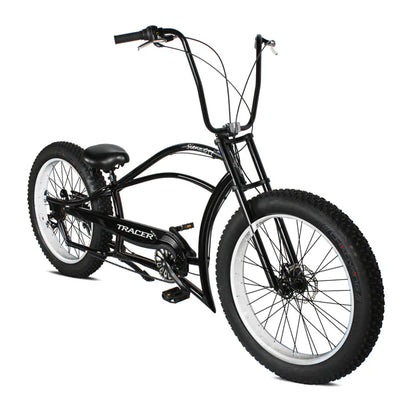 Tracer Bikes | Tracer Siena GT 26'' Chopper Stretch Cruiser Fat Tire Bike with Hi-Rise Handlebars, 1 Speed/7 Speed, Multiple Colors |  Chico USA, Inc. 