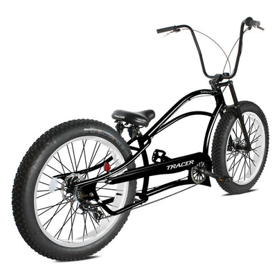 Tracer Bikes | Tracer Siena GT 26'' Chopper Stretch Cruiser Fat Tire Bike with Hi-Rise Handlebars, 1 Speed/7 Speed, Multiple Colors |  Chico USA, Inc. 