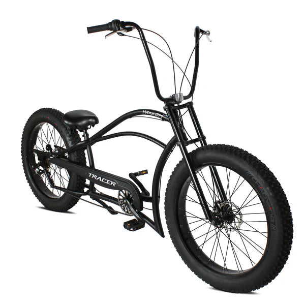Tracer Bikes | Tracer Siena GT 26'' Chopper Stretch Cruiser Fat Tire Bike with Hi-Rise Handlebars, 1 Speed/7 Speed, Multiple Colors |  Chico USA, Inc. 