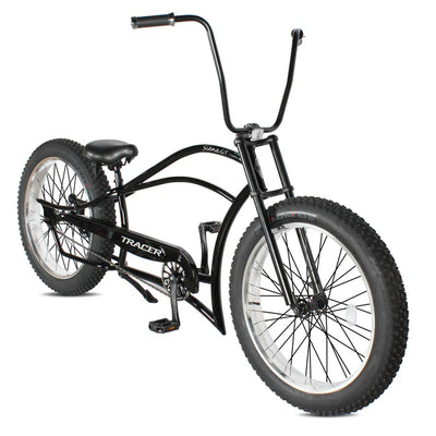 Tracer Siena GT 26'' Chopper Stretch Cruiser Fat Tire Bike with Hi-Rise Handlebars, 1 Speed/7 Speed, Multiple Colors - Chico USA, Inc.
