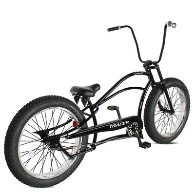 Tracer Siena GT 26'' Chopper Stretch Cruiser Fat Tire Bike with Hi-Rise Handlebars, 1 Speed/7 Speed, Multiple Colors - Chico USA, Inc.