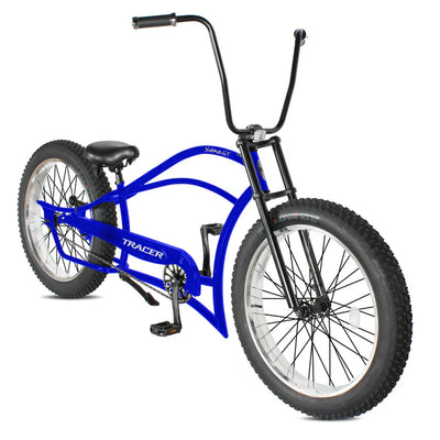 Tracer Siena GT 26'' Chopper Stretch Cruiser Fat Tire Bike with Hi-Rise Handlebars, 1 Speed/7 Speed, Multiple Colors - Chico USA, Inc.