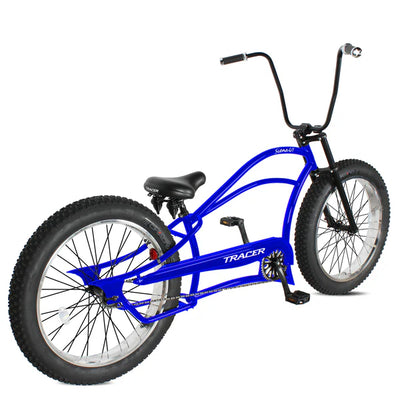 Tracer Siena GT 26'' Chopper Stretch Cruiser Fat Tire Bike with Hi-Rise Handlebars, 1 Speed/7 Speed, Multiple Colors - Chico USA, Inc.